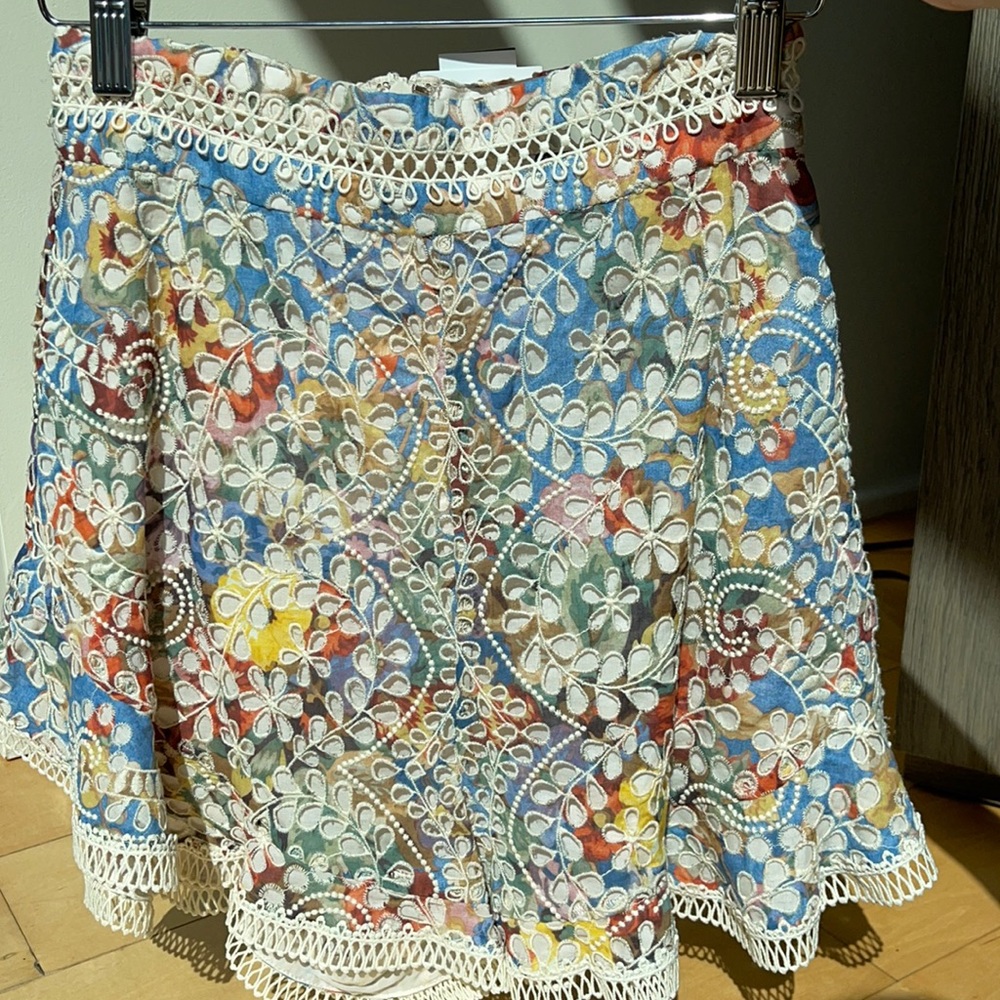 Zimmermann Floral Eyelet Shorts